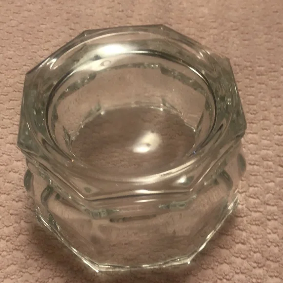 Vintage Indiana Glass Clear Octagon Candy Dish With Lid - Picture 4 of 4